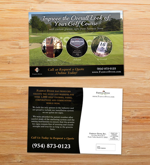 Fairway Stone | EDDM Postcard Design